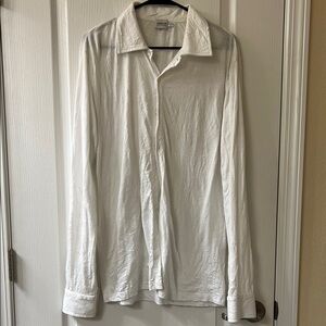 Armani Collezioni White Long-Sleeve Dress Shirt